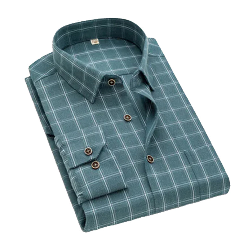 Men's Stylish Check Print Casual Shirt LS-06