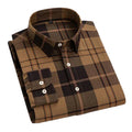 Men's Checked Shirt with Button-Down Collar LS-10